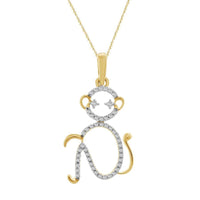 Thumbnail for LADIES PENDANT 1/6 CT ROUND DIAMOND 10K YELLOW GOLD