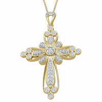 Thumbnail for LADIES PENDANT 1/4 CT ROUND DIAMOND 10K YELLOW GOLD