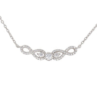 Thumbnail for LADIES NECKLACE 1/4 CT ROUND DIAMOND 10K WHITE GOLD