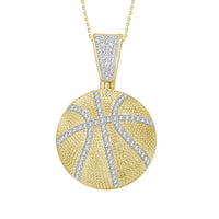 Thumbnail for MEN'S CHARM 1/5 CT ROUND DIAMOND 10K YELLOW GOLD