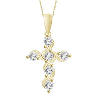 Thumbnail for LADIES PENDANT 1/5 CT ROUND DIAMOND 10K YELLOW GOLD