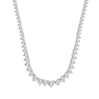 Thumbnail for LADIES NECKLACE 2 CT ROUND DIAMOND 14K WHITE GOLD