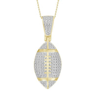 Thumbnail for MEN'S CHARM 1/4 CT ROUND DIAMOND 10K YELLOW GOLD
