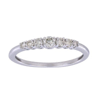 Thumbnail for LADIES BAND 1/4 CT ROUND DIAMOND 10K WHITE GOLD