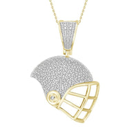 Thumbnail for MEN'S CHARM 1/4 CT ROUND DIAMOND 10K YELLOW GOLD