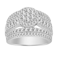 Thumbnail for LADIES RING 2 CT ROUND DIAMOND 10K WHITE GOLD