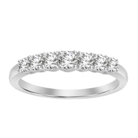 Thumbnail for LADIES BAND 1/2 CT ROUND DIAMOND 10K WHITE GOLD