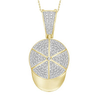 Thumbnail for MEN'S CHARM 1/4 CT ROUND DIAMOND 10K YELLOW GOLD