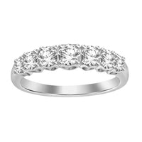 Thumbnail for LADIES BAND 1 CT ROUND DIAMOND 10K WHITE GOLD