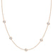 LADIES NECKLACE 3/4 CT ROUND DIAMOND 14K ROSE GOLD