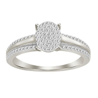 Thumbnail for LADIES RING 1/5 CT ROUND DIAMOND 10K White GOLD