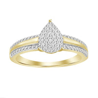 Thumbnail for LADIES RING 1/5 CT ROUND DIAMOND 10K YELLOW GOLD