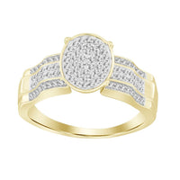 Thumbnail for LADIES RING 1/3 CT ROUND DIAMOND 10K YELLOW GOLD