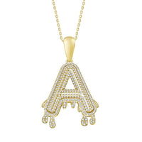 Thumbnail for MEN'S CHARM 1/3 CT ROUND DIAMOND 10K YELLOW GOLD