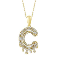 Thumbnail for MEN'S CHARM 1/3 CT ROUND DIAMOND 10K YELLOW GOLD