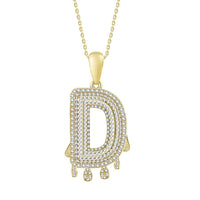 Thumbnail for MEN'S CHARM 1/3 CT ROUND DIAMOND 10K YELLOW GOLD