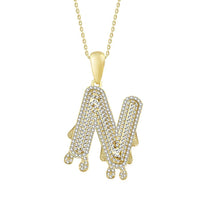 Thumbnail for MEN'S CHARM 1/3 CT ROUND DIAMOND 10K YELLOW GOLD