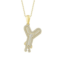 Thumbnail for MEN'S CHARM 1/3 CT ROUND DIAMOND 10K YELLOW GOLD