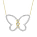 LADIES PENDANT 1/5 CT ROUND DIAMOND 10K YELLOW GOLD