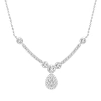 Thumbnail for LADIES NECKLACE 1/3 CT ROUND DIAMOND 10K WHITE GOLD
