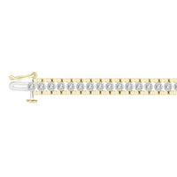 Thumbnail for LADIES BRACELET 1 CT ROUND DIAMOND 10K YELLOW GOLD