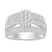 Thumbnail for LADIES RING 1 CT ROUND DIAMOND 10K WHITE GOLD