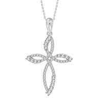 Thumbnail for LADIES PENDANT 1/3 CT ROUND DIAMOND 10K WHITE GOLD