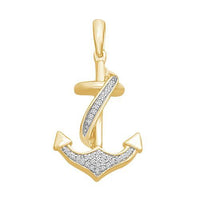 Thumbnail for LADIES PENDANT 1/20 CT ROUND DIAMOND 10K YELLOW GOLD