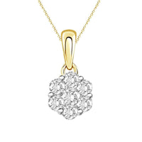 Thumbnail for LADIES PENDANT 1/4 CT ROUND DIAMOND 14K YELLOW GOLD