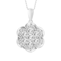 Thumbnail for LADIES PENDANT 1/3 CT ROUND DIAMOND 10K WHITE GOLD