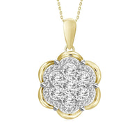 Thumbnail for LADIES PENDANT 1/3 CT ROUND DIAMOND 10K YELLOW GOLD