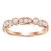 LADIES STACKABLE BAND 1/4 CT ROUND DIAMOND 14K ROSE GOLD