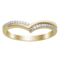 Thumbnail for LADIES STACKABLE BAND 1/10 CT ROUND DIAMOND 14K Yellow GOLD