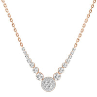 Thumbnail for LADIES NECKLACES 1/3 CT ROUND DIAMOND 10K Rose GOLD