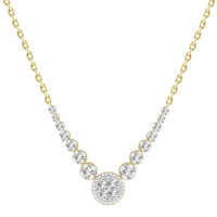 Thumbnail for LADIES NECKLACES 1/3 CT ROUND DIAMOND 10K Yellow GOLD