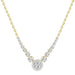 LADIES NECKLACES 1/3 CT ROUND DIAMOND 10K Yellow GOLD