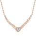 LADIES NECKLACES 1/3 CT ROUND DIAMOND 10K Rose GOLD