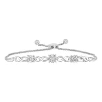 Thumbnail for LADIES BRACELETS 1/5 CT ROUND DIAMOND 10K White GOLD