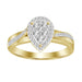 LADIES RING 1/4 CT ROUND DIAMOND 10K YELLOW GOLD