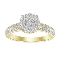 Thumbnail for LADIES RING 1/5 CT ROUND DIAMOND 10K YELLOW GOLD