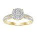 LADIES RING 1/5 CT ROUND DIAMOND 10K YELLOW GOLD