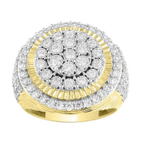Thumbnail for MEN'S RING 2 CT ROUND DIAMOND 10K YELLOW GOLD