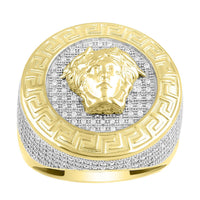 Thumbnail for MEN'S RING 1 1/4 CT ROUND DIAMOND 10K YELLOW GOLD
