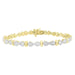 LADIES BRACELETS 1 CT ROUND/BAGUETTE DIAMOND 10K YELLOW GOLD