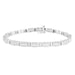 LADIES BRACELETS 1 CT ROUND/BAGUETTE DIAMOND 10K WHITE GOLD