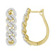 LADIES  EARRING 1CT ROUND DIAMOND 10K YELLOW GOLD