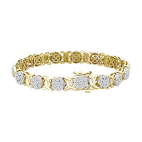 Thumbnail for LADIES BRACELET 2 CT ROUND DIAMOND 10K YELLOW GOLD
