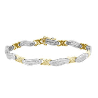 Thumbnail for LADIES BRACELET 1/2 CT ROUND DIAMOND 10K WHITE/YELLOW GOLD