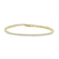 Thumbnail for LADIES BRACELET 1 CT ROUND DIAMOND 10K YELLOW GOLD