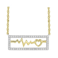 Thumbnail for LADIES PENDANT 1/6 CT ROUND DIAMOND 10K YELLOW GOLD